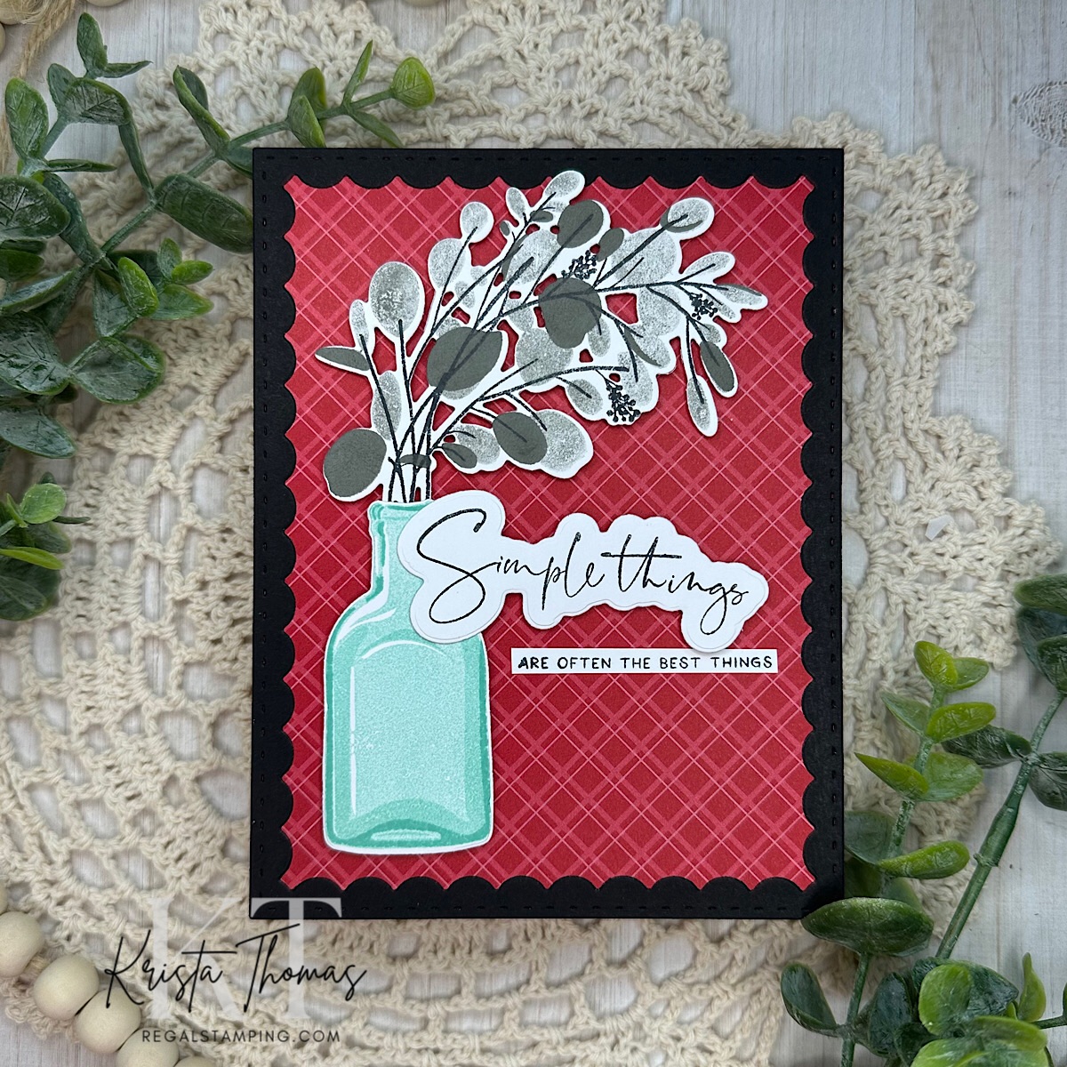 Simple Things greeting card