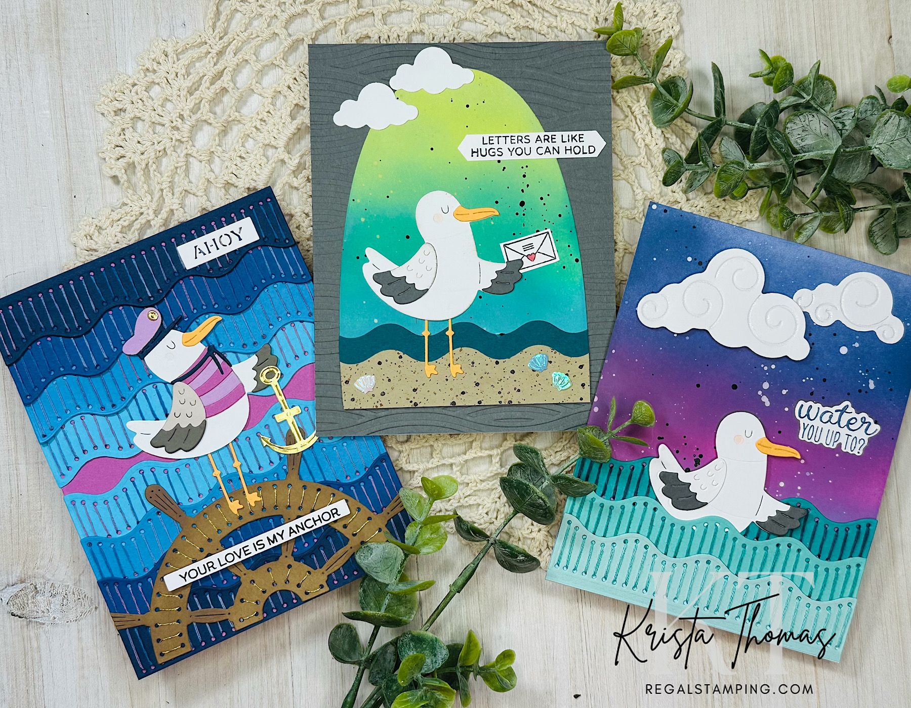 Scenes from the Ocean with Spellbinders stitching die of the month for June 2025