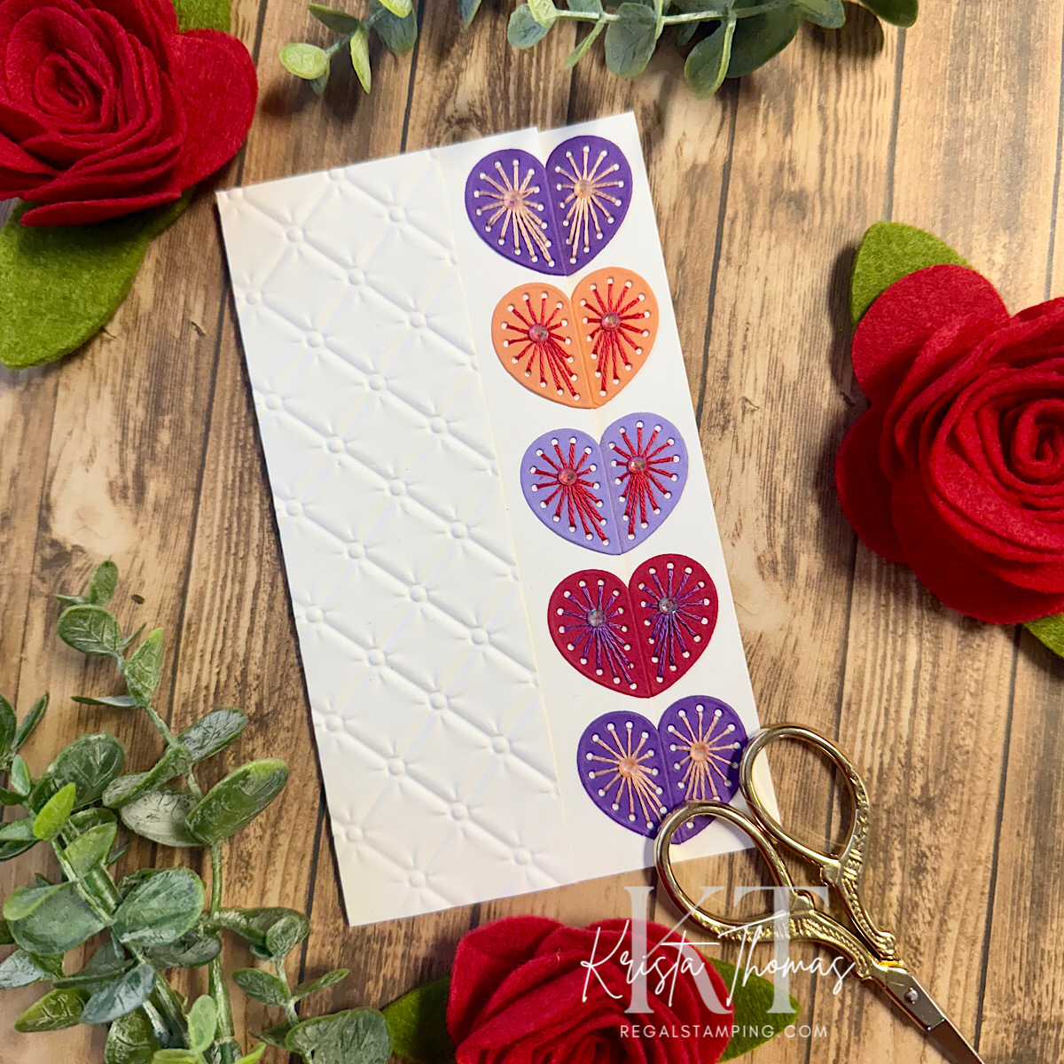 Split Heart Design for Valentine’s Day