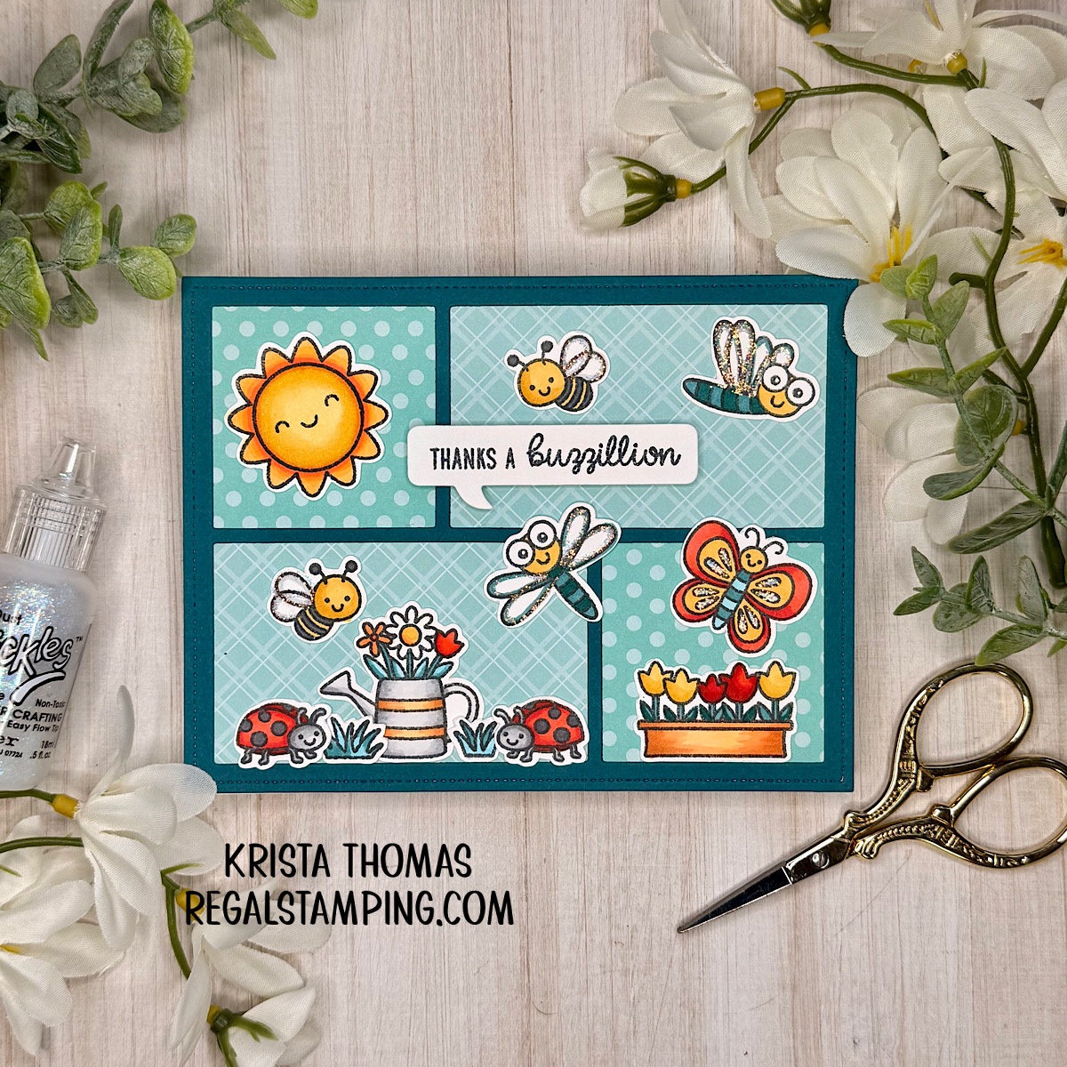 Garden Critters stamp set by Sunny Studio