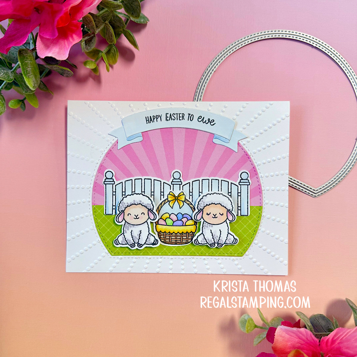 Easter card for card challenges