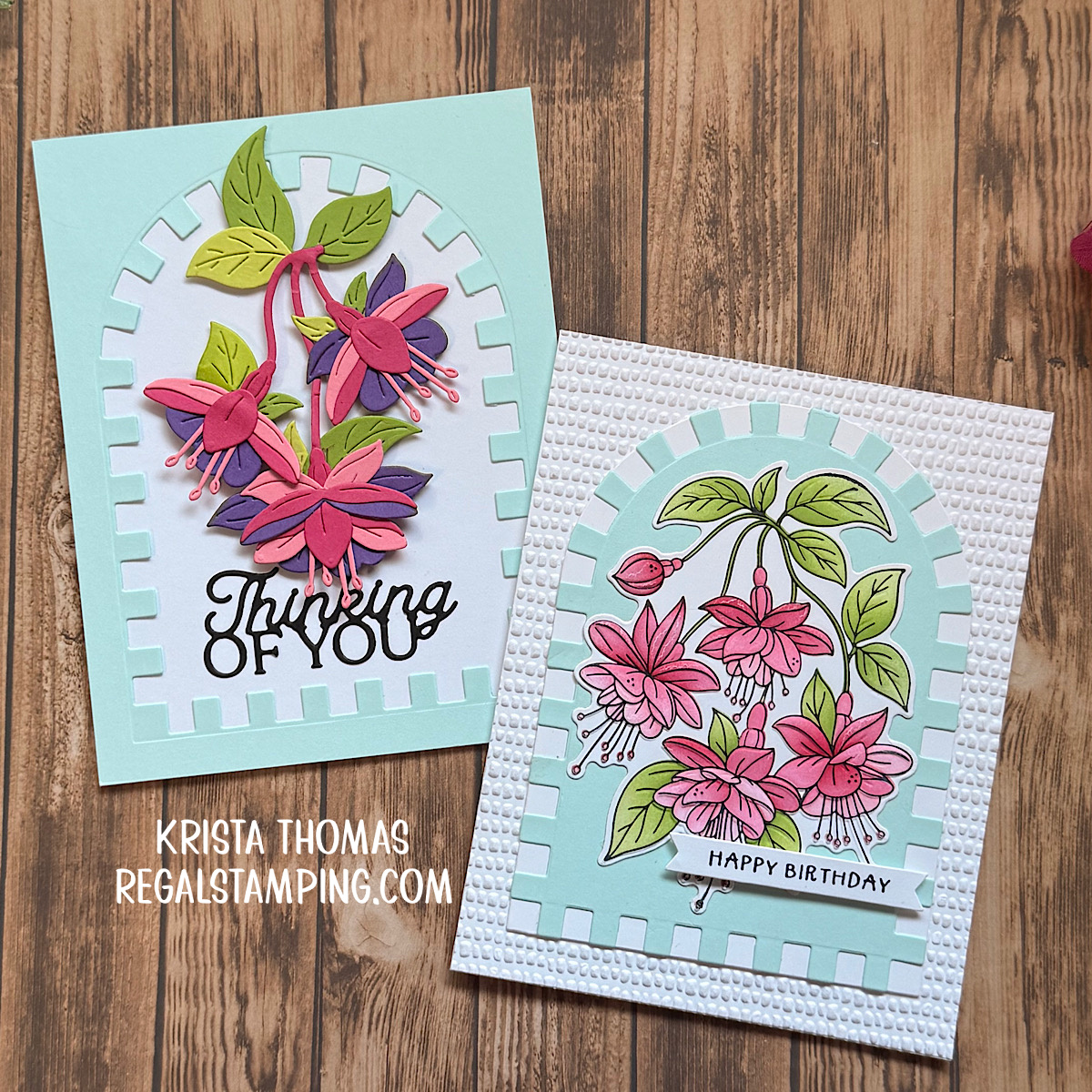 Fuchsia cards