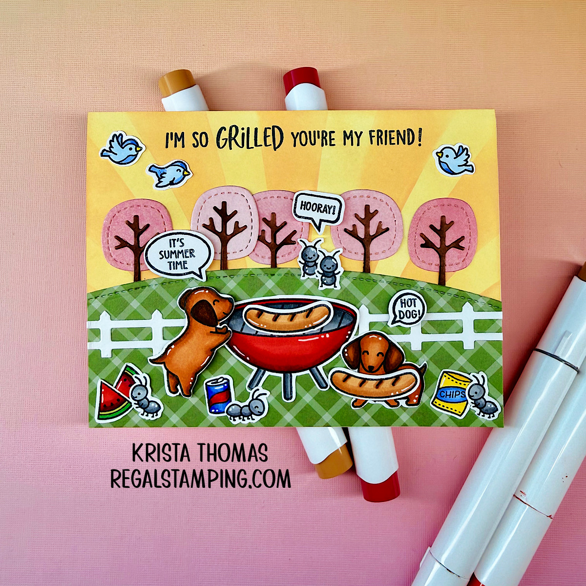Summertime BBQ for card challenge