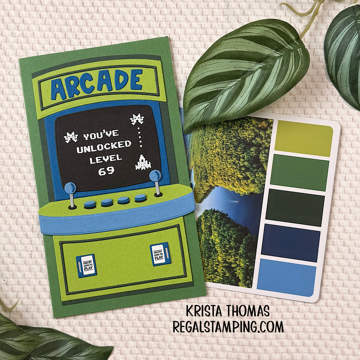 arcade greeting card