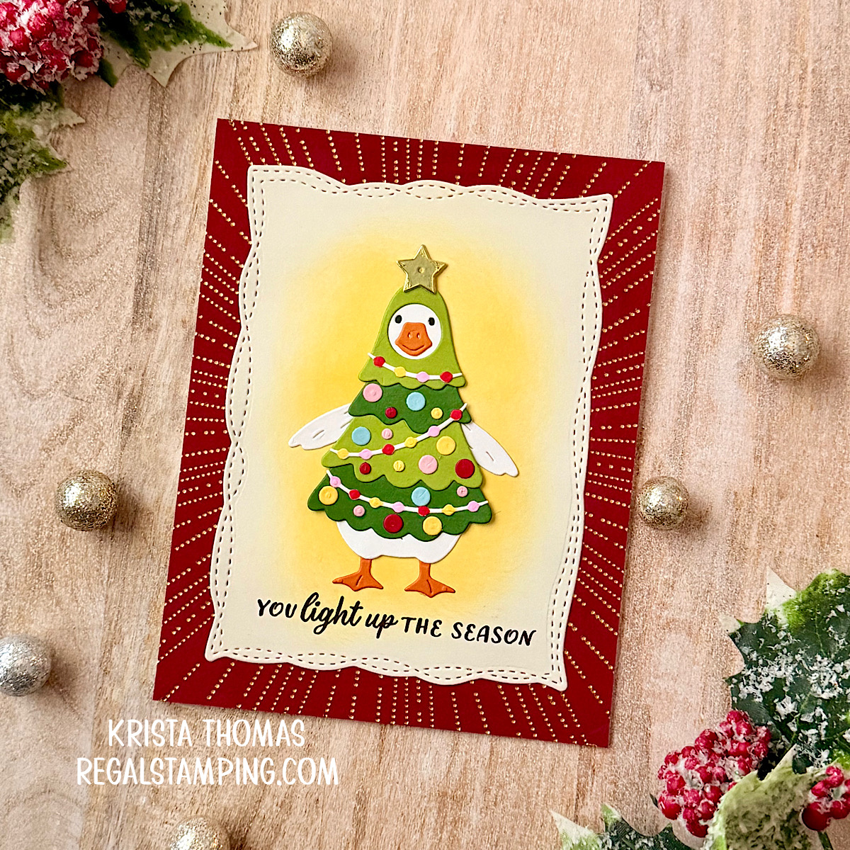 Christmas Goose card